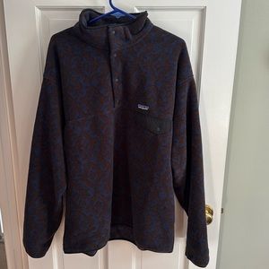 Patagonia Synchilla Pullover in Blue and Brown *LIKE NEW*